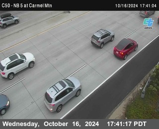 NB 5 at Carmel Mountain Rd.