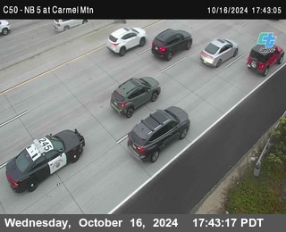 NB 5 at Carmel Mountain Rd.