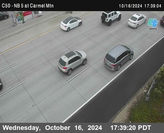 NB 5 at Carmel Mountain Rd.