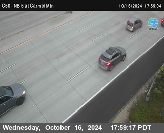 NB 5 at Carmel Mountain Rd.