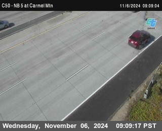 NB 5 at Carmel Mountain Rd.