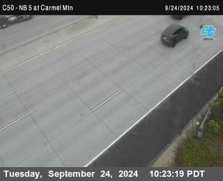 NB 5 at Carmel Mountain Rd.