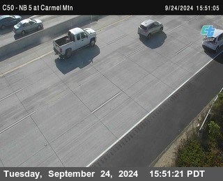 NB 5 at Carmel Mountain Rd.