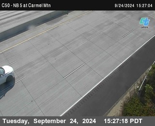 NB 5 at Carmel Mountain Rd.