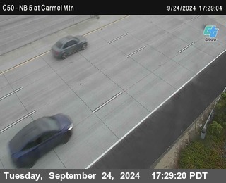 NB 5 at Carmel Mountain Rd.