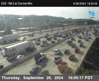 NB 5 at Carmel Mountain Rd.