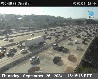 NB 5 at Carmel Mountain Rd.