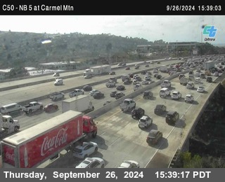 NB 5 at Carmel Mountain Rd.