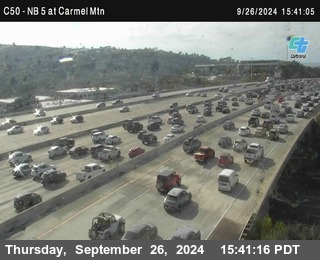 NB 5 at Carmel Mountain Rd.