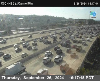 NB 5 at Carmel Mountain Rd.