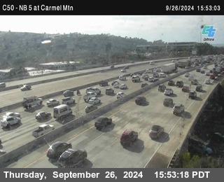 NB 5 at Carmel Mountain Rd.