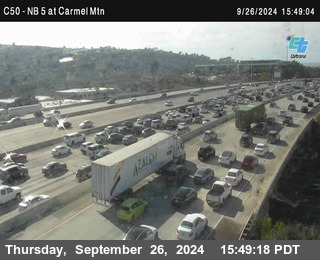 NB 5 at Carmel Mountain Rd.