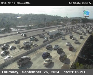 NB 5 at Carmel Mountain Rd.