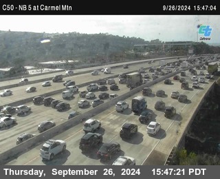 NB 5 at Carmel Mountain Rd.