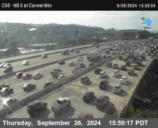 NB 5 at Carmel Mountain Rd.