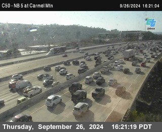 NB 5 at Carmel Mountain Rd.