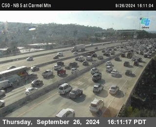 NB 5 at Carmel Mountain Rd.