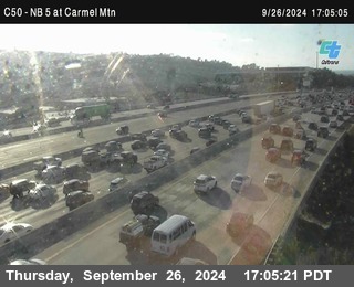 NB 5 at Carmel Mountain Rd.