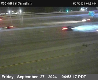 NB 5 at Carmel Mountain Rd.