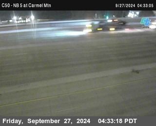 NB 5 at Carmel Mountain Rd.