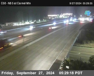 NB 5 at Carmel Mountain Rd.