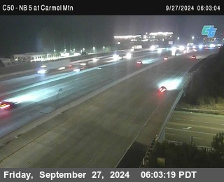 NB 5 at Carmel Mountain Rd.