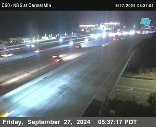 NB 5 at Carmel Mountain Rd.