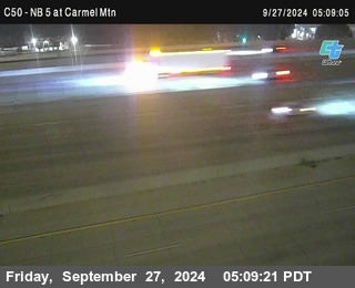 NB 5 at Carmel Mountain Rd.