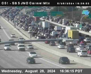 SB 5 at Carmel Mountain Rd.