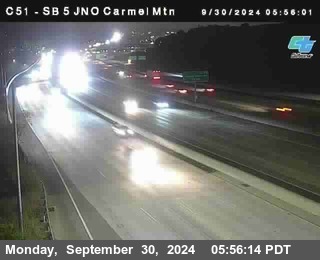 SB 5 at Carmel Mountain Rd.