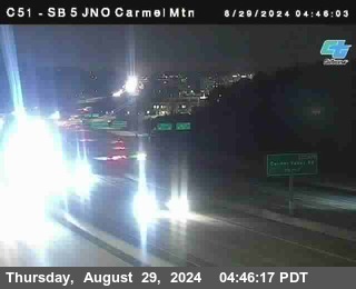 SB 5 at Carmel Mountain Rd.