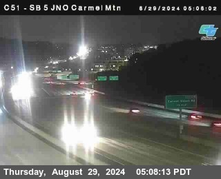 SB 5 at Carmel Mountain Rd.