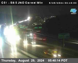 SB 5 at Carmel Mountain Rd.