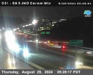 SB 5 at Carmel Mountain Rd.