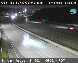 SB 5 at Carmel Mountain Rd.