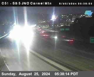 SB 5 at Carmel Mountain Rd.