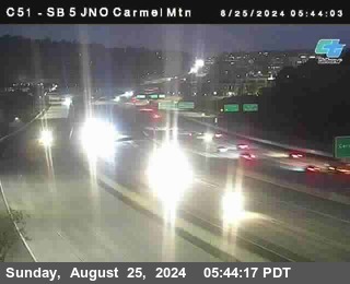 SB 5 at Carmel Mountain Rd.