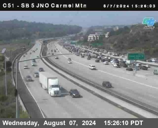 SB 5 at Carmel Mountain Rd.