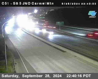 SB 5 at Carmel Mountain Rd.