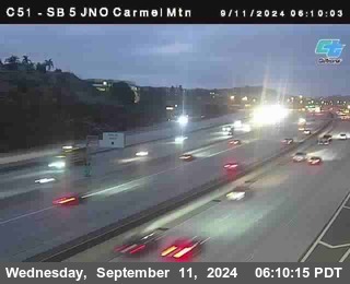 SB 5 at Carmel Mountain Rd.