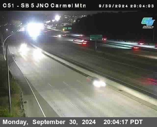 SB 5 at Carmel Mountain Rd.