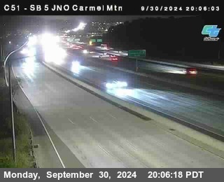 SB 5 at Carmel Mountain Rd.