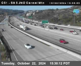 SB 5 at Carmel Mountain Rd.