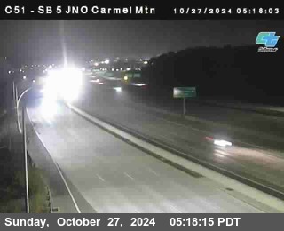 SB 5 at Carmel Mountain Rd.