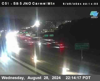 SB 5 at Carmel Mountain Rd.