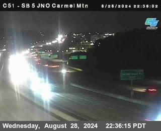 SB 5 at Carmel Mountain Rd.