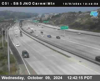 SB 5 at Carmel Mountain Rd.