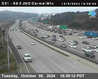 SB 5 at Carmel Mountain Rd.