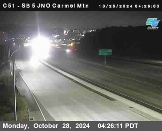 SB 5 at Carmel Mountain Rd.