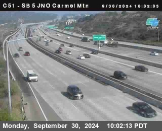 SB 5 at Carmel Mountain Rd.